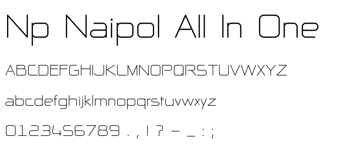 NP Naipol All in One font